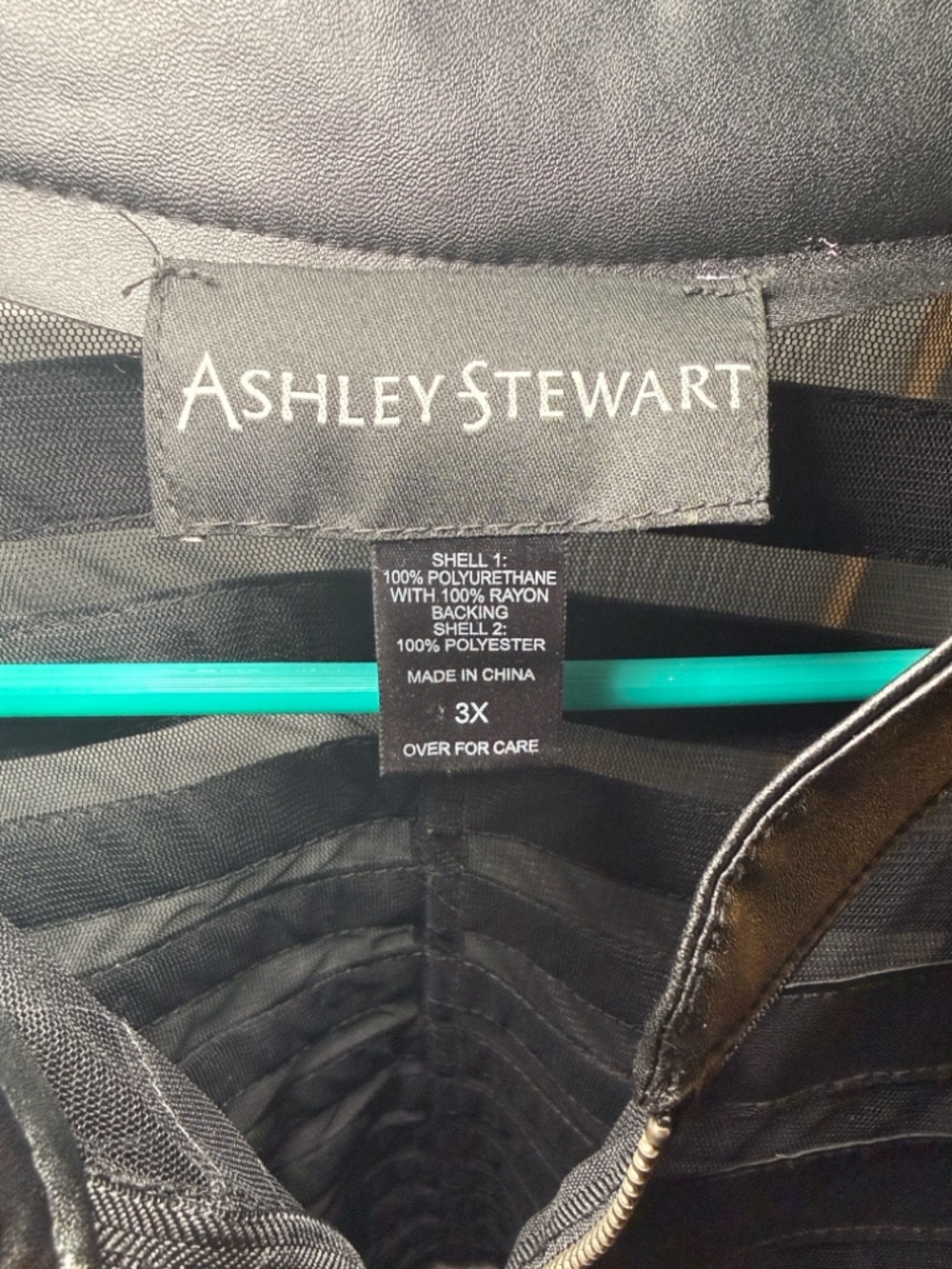 3X Black Sheer Mesh Vegan Leather Moto Jacket with Zipper Detail - Picture 2 of 7